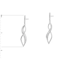 Kolczyki srebrne z cyrkoniami