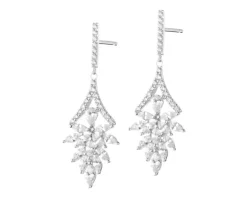 Kolczyki srebrne z cyrkoniami