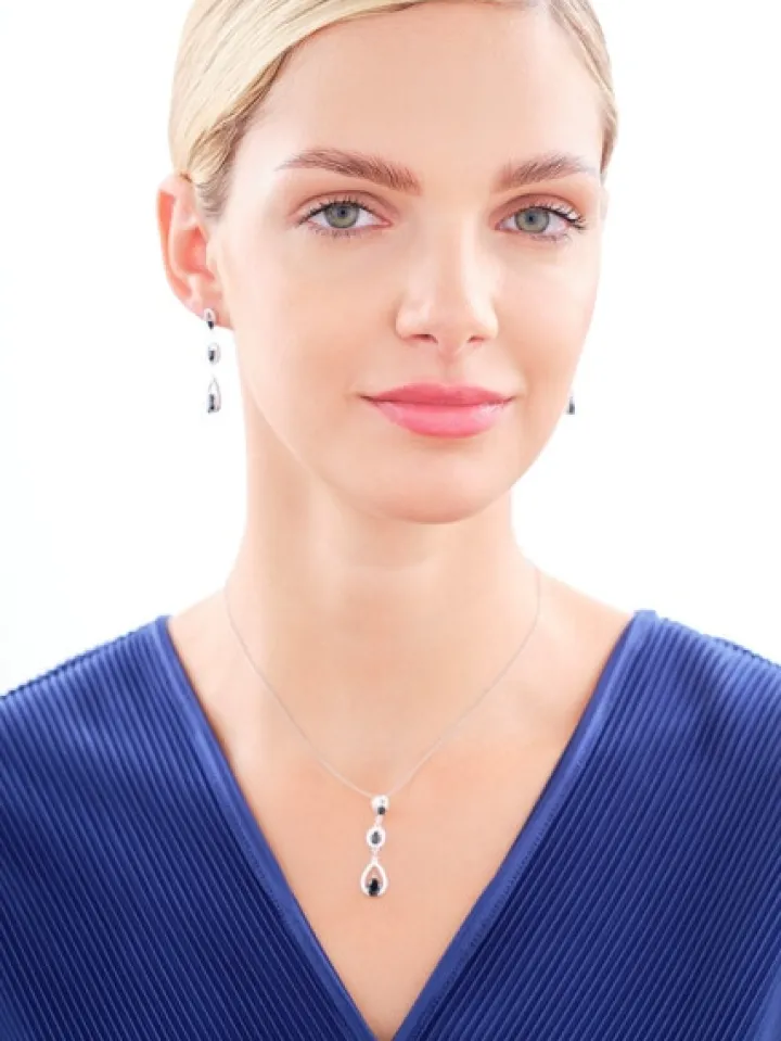 Kolczyki srebrne z cyrkoniami