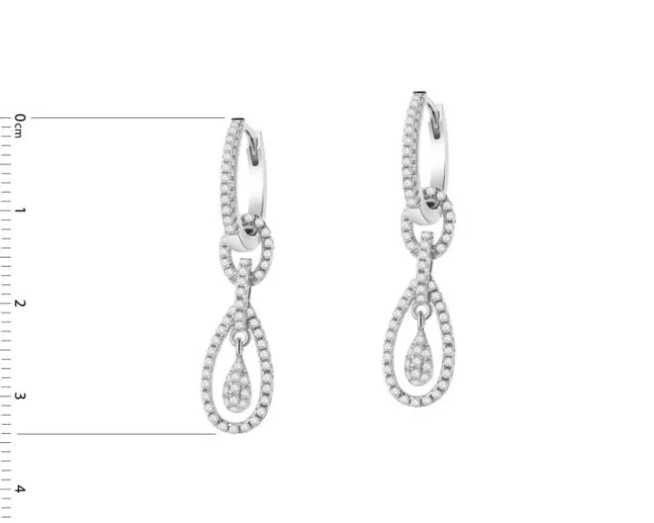 Kolczyki srebrne z cyrkoniami