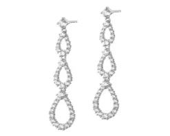 Kolczyki srebrne z cyrkoniami