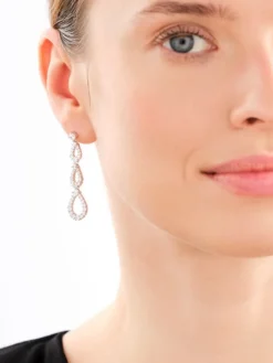 Kolczyki srebrne z cyrkoniami