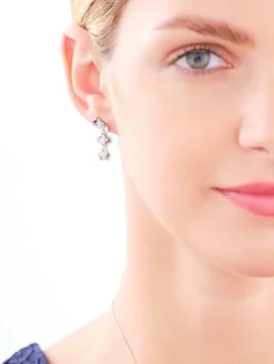 Kolczyki srebrne z cyrkoniami