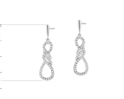 Kolczyki srebrne z cyrkoniami