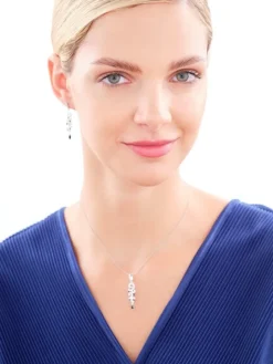 Kolczyki srebrne z cyrkoniami