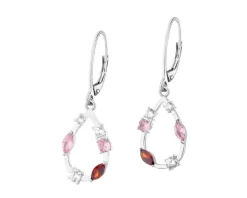 Kolczyki srebrne z cyrkoniami