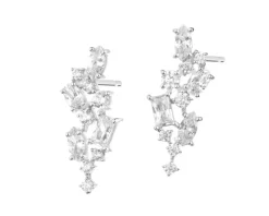 Kolczyki srebrne z cyrkoniami