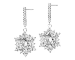 Kolczyki srebrne z cyrkoniami