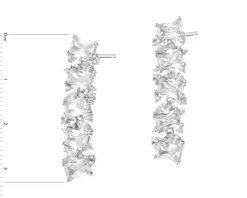 Kolczyki srebrne z cyrkoniami