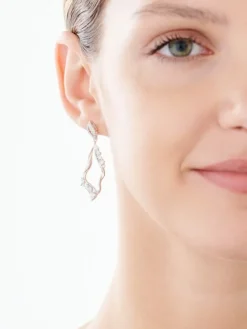 Kolczyki srebrne z cyrkoniami