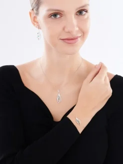 Kolczyki srebrne z cyrkoniami