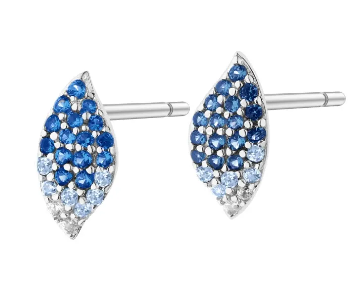 Kolczyki srebrne z cyrkoniami