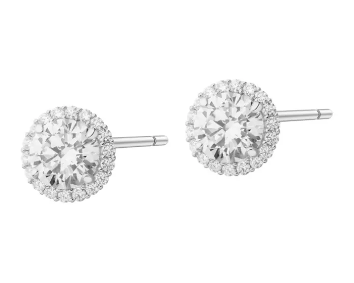 Kolczyki srebrne z cyrkoniami