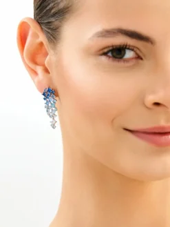 Kolczyki srebrne z cyrkoniami