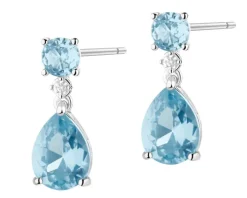 Kolczyki srebrne z cyrkoniami