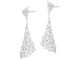 Kolczyki srebrne z cyrkoniami