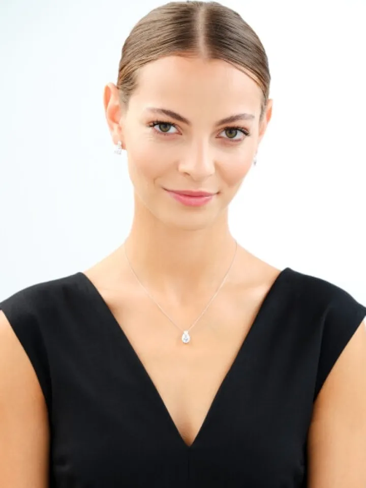 Kolczyki srebrne z cyrkoniami