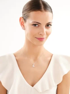 Kolczyki srebrne z cyrkoniami - motyle