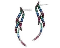 Kolczyki srebrne z cyrkoniami