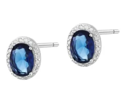 Kolczyki srebrne z cyrkoniami