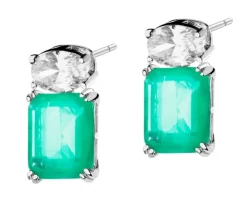 Kolczyki srebrne z cyrkoniami