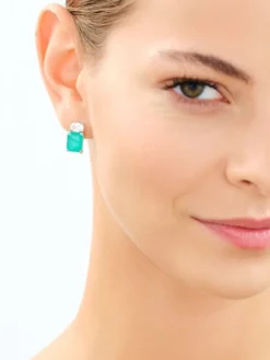 Kolczyki srebrne z cyrkoniami