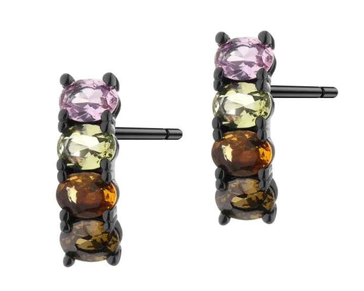 Kolczyki srebrne z cyrkoniami