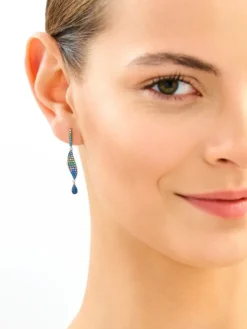 Kolczyki srebrne z cyrkoniami