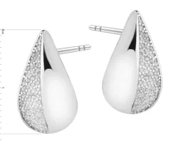 Kolczyki srebrne z cyrkoniami - łezki
