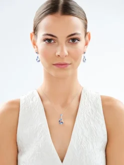 Kolczyki srebrne z cyrkoniami