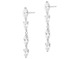 Kolczyki srebrne z cyrkoniami