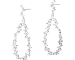 Kolczyki srebrne z cyrkoniami