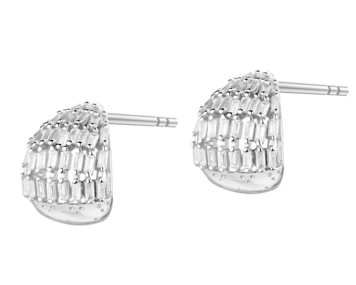 Kolczyki srebrne z cyrkoniami