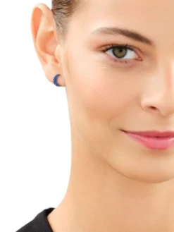 Kolczyki srebrne z cyrkoniami - Księżyce