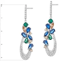 Kolczyki srebrne z cyrkoniami