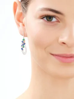 Kolczyki srebrne z cyrkoniami