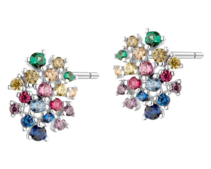 Kolczyki srebrne z cyrkoniami