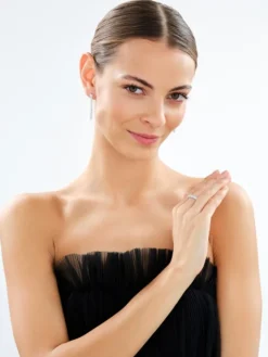 Kolczyki srebrne z cyrkoniami