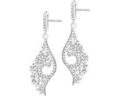 Kolczyki srebrne z cyrkoniami