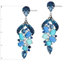 Kolczyki srebrne z cyrkoniami - Harry Potter, zmieniacz czasu, Warner Bros. Discovery