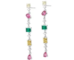 Kolczyki srebrne z cyrkoniami