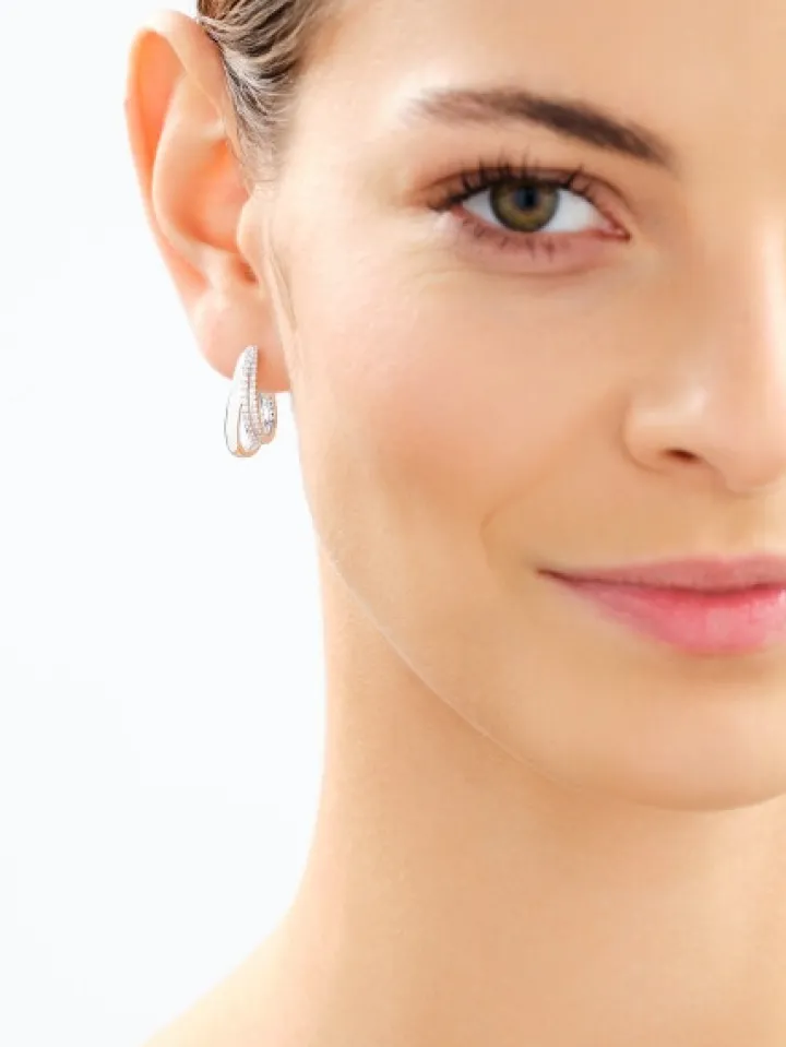 Kolczyki srebrne z cyrkoniami