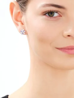 Kolczyki srebrne z cyrkoniami