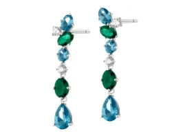 Kolczyki srebrne z cyrkoniami