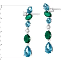 Kolczyki srebrne z cyrkoniami