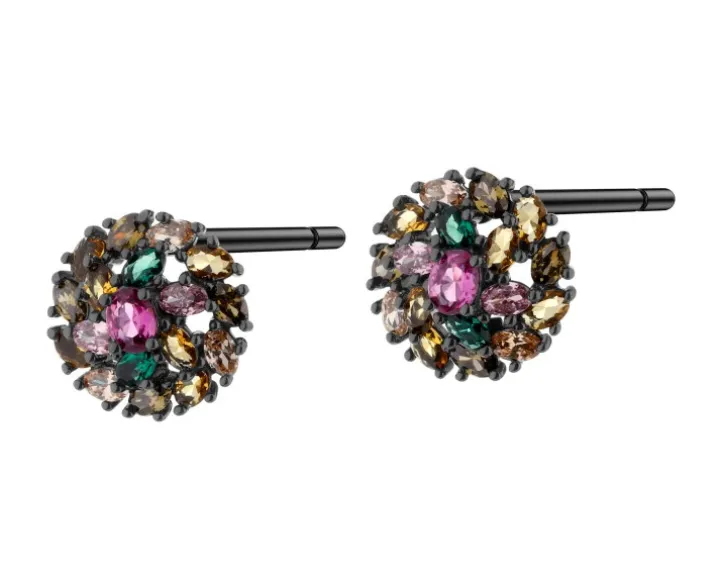 Kolczyki srebrne z cyrkoniami