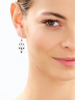 Kolczyki srebrne z cyrkoniami