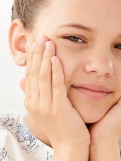 Kolczyki srebrne z emalią