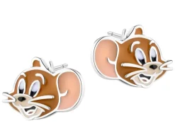 Kolczyki srebrne z emalią - Tom and Jerry, Jerry, Warner Bros. Discovery