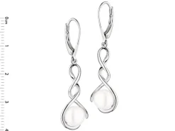 Kolczyki srebrne z perłami